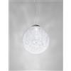 Vistosi RINA SOSPENSIONE 35L BIANCO MURRINA NICKEL NERO SATINATO L3226 LED 3000K 16W 2000lm DIMMERABILE