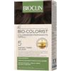 Bioclin bio colorist 5 castani ch kit composto da bio-colorist crema colorante cap 3 50ml+bio-colorist rilevatore crema 75ml+ biocolor protect maschera 10ml+ shampoo postcolore10ml