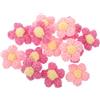 ULDIGI Accessori Colore Casuale Uncinetto Fatti a Mano Floreali in Filato di Lana Rosa 12 Pezzi per Decorare Abbigliamento, Borse e Progetti di Artigianato Creativo