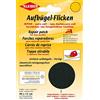 Kleiber - Toppa per riparazioni termoadesiva in Cotone 40 x 12 cm per Tessuti a Maglia fine, Nero