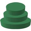 Generic Mattoni in schiuma floreale - Composizioni floreali artigianali in schiuma, blocco verde rotondo decorativo | Progetti versatili Taglia blocchi di materiali di consumo, disposizione cilindrica, matton