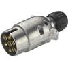 HELLA Cappuccio/Spina - 12V - 7a... poli - Spina: Contatto a vite - Lunghezza: 94mm - Alluminio - argento - DIN/ ISO: 1724 N-Typ - Quantità: 25 - 8JA 001 918-002