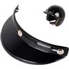 Generic Visiera parasole per cappelli moto - Visiera per scooter, Visiera parasole per caschi | Cappello da sole con tesa a tre bottoni per caschi stile vintage di facile installazione con design a
