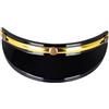 Generic Visiera parasole per cappelli moto - Visiera per scooter, Visiera parasole per caschi | Cappello da sole con tesa a tre bottoni per caschi stile vintage di facile installazione con design a