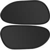 Generic Tendina parasole per auto - Set da 2 pezzi in PVC 46,5x23 cm, pellicola laterale in, protezione termica pieghevole | ottimo per la protezione del parabrezza, del veicolo