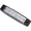 VICASKY Fanale Laterale Camion 6 LED 12v ABS Bianco per Rimorchio | Montaggio a Superficie, Uso su Lato Destro e Sinistro, Resistente a Ogni Condizione