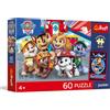 Trefl - Paw Patrol, Doggy Afternoon - 60 pezzi - Puzzle colorato con personaggi dei cartoni animati, poster esclusivo, intrattenimento creativo, divertimento per bambini dai 4 anni in su