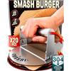 SMASHI BURGER SMASHI Pressa per Burger Pieghevole in Acciaio Inox 304, Smash Burger Presse 14 cm, Burger Smasher per Burger Smashed Perfetti, Pressa per Burger Smash Pieghevole per Griglia e Padella