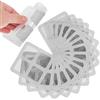 GETAJGHSD Adesivi per Scarico Pavimento 40 Pezzi in Plastico Argento Rete Adesiva Quadrata per Bagno e Cucina, Filtro Anti Chioma Aderenza Istantanea