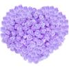 Gearific 200 pz Mini Teste di Rose Artificiali in Schiuma, per Fai da Te, Matrimoni, Feste, San Valentino, Festival, Decorazione della Casa (Viola)