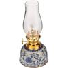 HOLIDYOYO Lampada Vintage da Tavolo in Ceramica Blu e Bianco, Versatile per Sala da Tè e Meditazione, Luce D'ambiente Classica e Regalo per Occasioni Speciali