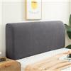 RTSFKFS Copritestiera Letto Copertura/Copri Testata Letto Matrimoniale/Singolo Imbottito Bianco Velluto Fodera Elastica Protezione,Premium Tortora All-inclusive Lavabile ( Color : Gray , Size : 180cm/71in )