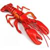 JoyousMall Realistico modello di aragosta 36 cm decorazione artificiale di frutti di mare, ornamento da cucina in plastica vibrante per sala da pranzo mensola partito puntello simulazione