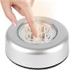 Generic Luci a bottone appiccicoso - Luci a pulsante LED senza fili per una facile illuminazione domestica | Luci LED autoadesive a controllo tattile e alimentate a batteria, perfette per