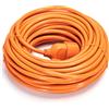 Aigostar Cavo prolunga elettrico da 20m - Spina 16A 2P+T e Presa Schuko+Bipasso 16A 2P+T Arancione Aigostar