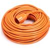 Aigostar Cavo prolunga elettrico da 30m - Spina 16A 2P+T e Presa Schuko+Bipasso 16A 2P+T Arancione Aigostar