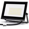 Aigostar Faro proiettore Led Slim 50W Nero da esterno IP65 Bianco freddo 6500K Aigostar