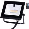 Aigostar Faro proiettore Led Seven 20W Nero da esterno IP65 RGB luce regolabile e dimmerabile con telecomando Aigostar