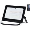 Aigostar Faro proiettore Led Seven 30W Nero da esterno IP65 RGB luce regolabile e dimmerabile con telecomando Aigostar