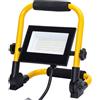 Aigostar Faro Led da lavoro portatile 30W Nero e giallo IP65 Bianco freddo 6500K Aigostar