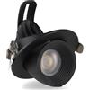 iSG Lighting Faretto Led da incasso Track 10W Rotondo Orientabile Cornice nera Apertura 36 gradi CCT temperatura colore regolabile iSG Lighting
