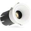 iSG Lighting Faretto Led da incasso 5W Rotondo Orientabile Cornice bianca Apertura 36 gradi CCT temperatura colore regolabile iSG Lighting