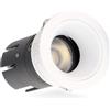 iSG Lighting Faretto Led da incasso 7W Rotondo Orientabile Cornice bianca Apertura 36 gradi CCT temperatura colore regolabile iSG Lighting