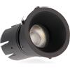 iSG Lighting Faretto Led da incasso 10W Rotondo Orientabile Cornice nera Apertura 36 gradi CCT temperatura colore regolabile iSG Lighting