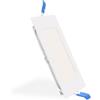 iSG Lighting Faretto Led da incasso Slim Serie Pro 6W Quadrato Cornice bianca Apertura 120 gradi CCT temperatura colore regolabile iSG Lighting