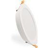 M LEDME Faretto Led da incasso Advance 12W Rotondo Cornice bianca Apertura 120 gradi CCT temperatura colore regolabile M LEDME