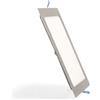 M LEDME Faretto Led da incasso Slim Nickel 20W Quadrato Cornice argento Apertura 120 gradi CCT temperatura colore regolabile M LEDME