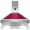 Bertazzoni La Germania K90AMHVIA/19 Cappa Aspirante a parete 90 cm Classe A Rosso, Acciaio inossidabile