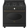 Smeg CO90GMAN2 Cucina Gas 6 Fornelli con forno Elettrico da 90 cm Antracite