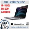 Dell Notebook Dell Latitude 5410 14" Cpu i5-10210U Ram 8Gb DDR4 SSD 240Gb GRADO B