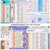 VEVOR Carta per Scrapbooking, Set Fogli Misti da 72, per Macchine da Taglio e Goffratura VEVOR, Colori Vivaci, Design a Motivi, per Decorazioni di Biglietti Festivi e Lavoretti Creativi Fai Da Te