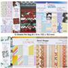VEVOR Carta per Scrapbooking, Set di Fogli Misti da 72, 152 mm, con Motivi, per Macchine da Taglio e Goffratura VEVOR, Colori Vivaci, per Decorazioni Artigianali Creazione di Biglietti Regali Festivi