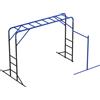AIYAPLAY Struttura da arrampicata torre da esterno con sbarra per ginnastica sbarra per trazioni per bambini 3-8 anni fino a 150kg 250x190x180 cm Nero | Aosom Italy