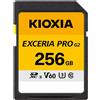 KIOXIA EXCERIA PRO G2 SDXC UHS-II V60/V90 64GB-512GB 300-310MB/s 5 anni di...