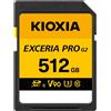 KIOXIA EXCERIA PRO G2 SDXC UHS-II V60/V90 64GB-512GB 300-310MB/s 5 anni di...