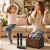 Altoparlante Karaoke Bluetooth Portatile, Speaker Retro con Microfono