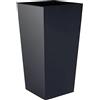 PROSPERPLAST URBI QUADRATO IN PLASTICA CON CONTENITORE 19 litri colore antracite, 45 x 24 x 24 CMS