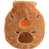 Generico Borsa 'acqua Calda Morbida E Pelosa - Scaldapiedi Capibara, Custodia Riscaldante | Peluche Accogliente Pacchetto Di Calore 17x14 Cm Per I Pazienti Anziani Studenti Ufficio Auto Divano