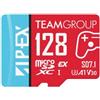 Team group 128GB Scheda di memoria Team Group APEX SD7.1 microSDXC Rosso Blu [TAPMSDE128GIV30A102]