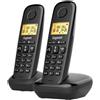 Telefono Cordless Gigaset Basic 100 duo Nero [TEGIGSBB100D023]