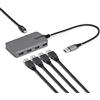 Startech.com Hub Startech.com 4 porte USB tipo A Nero Grigio [5G4AC-USB-A-HUB]