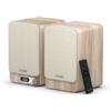 Pure Altoparlanti stereo Pure Compatto HI FI Active Bth 5.3 DAB+ e FM 2x40W Usb-C Bianco cottone