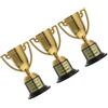 NAMOARLY 3 Pezzi Mini Trofei in Plastica Oro per Coppe Premiazione Festa per Ragazzi e Ragazze Decorazione e Premi per Competizioni e Party Riutilizzabile