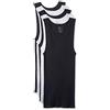 Fruit of the Loom Men's Dual Defense Black/Gray A-Shirts, Assorted, X-Large