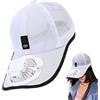 Generico Cappello Ventilato | Cappello Ventilatore Ricaricabile | Copricapo Traspirante Rinfrescante Portatile Ricaricabile per Golf Giardinaggio Spiaggia Viaggio Pesca Outdoor Escursionismo