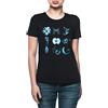 Vendax Tutti I Nove Glifi Di Fringe T-shirt Da Donna Nera Women's T-shirt Black